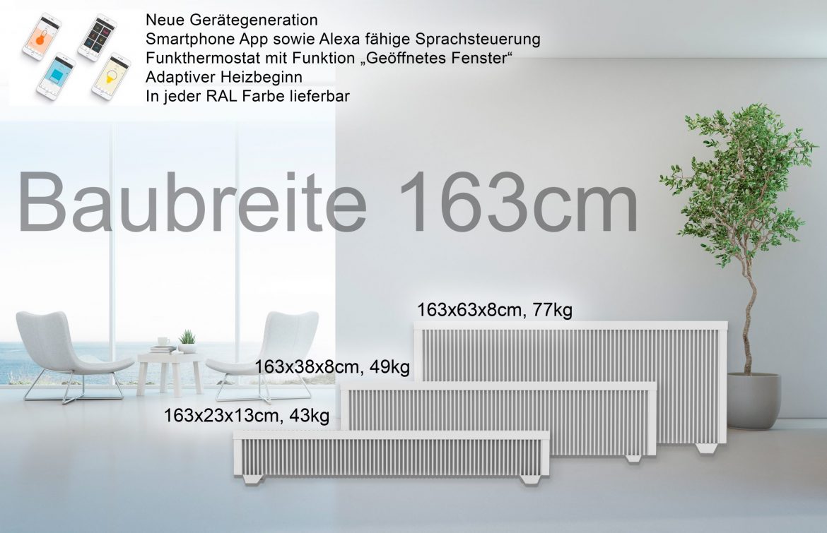 Baubreite 163cm