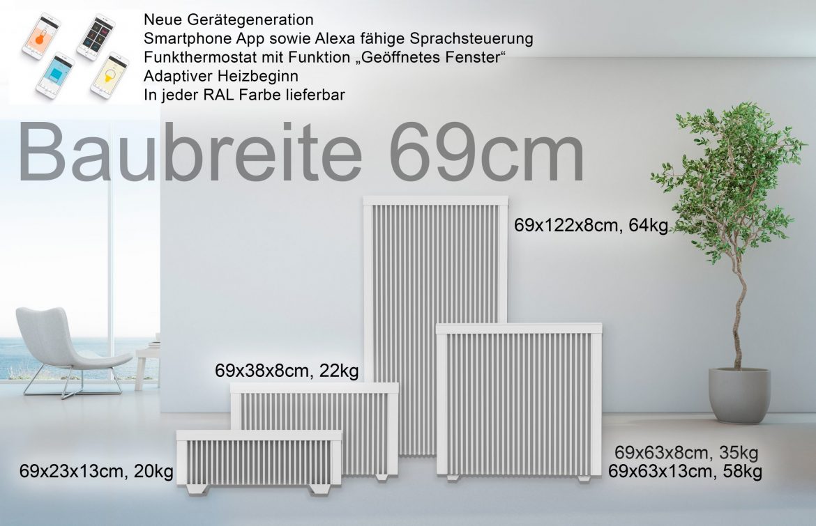 Baubreite 69cm