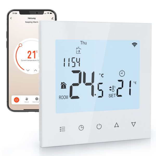 PT740W - EI WIFI digitales Wandthermostat mit Programmiermöglichkeit für Festanschluss – Bild 3